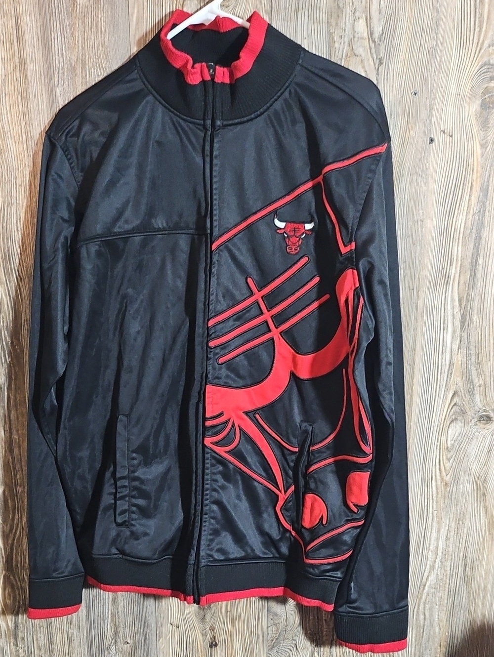 NBA Black and Red Men's Bomber Jacket
